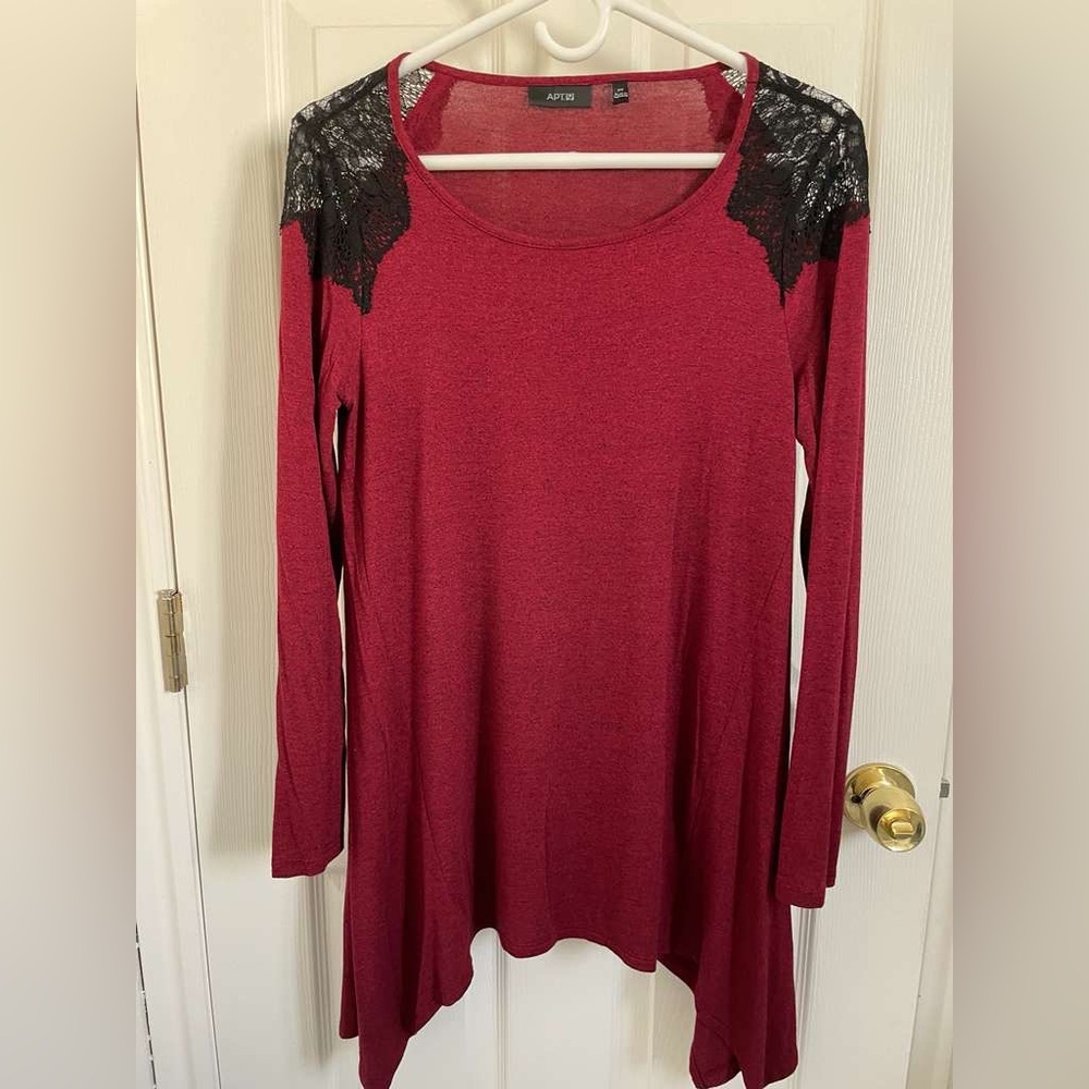 Apt. 9 Red Knit Top